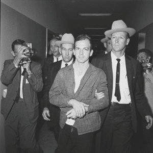 Lee Harvey Oswald in Dallas Police custody